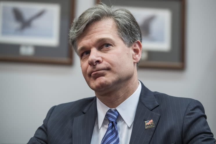 Christopher Wray, President Trump’s nominee for FBI director, before a meeting in Washington on June 29, 2017. (Photo: Tom Williams/CQ Roll Call/Getty Images)