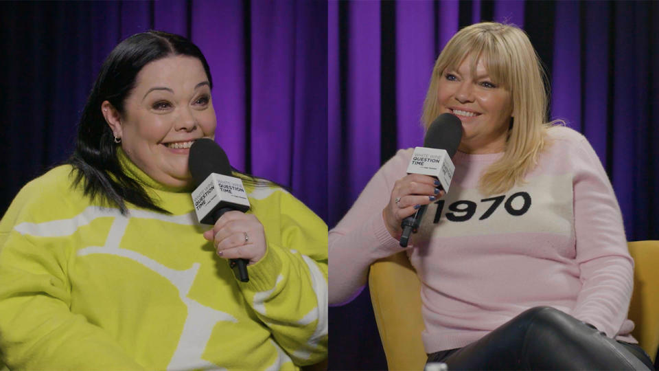 Lisa Riley spoke frankly to Kate Thornton on Yahoo UK's podcast White Wine Question Time about her relationship history and being 'stung by so many bees'. (White Wine Question Time)