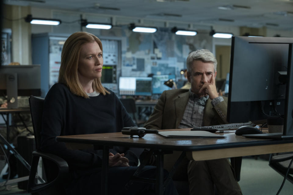 Mireille Enos and Dermot Mulroney in the second season of <i>Hanna</i>. (Amazon Prime Video)