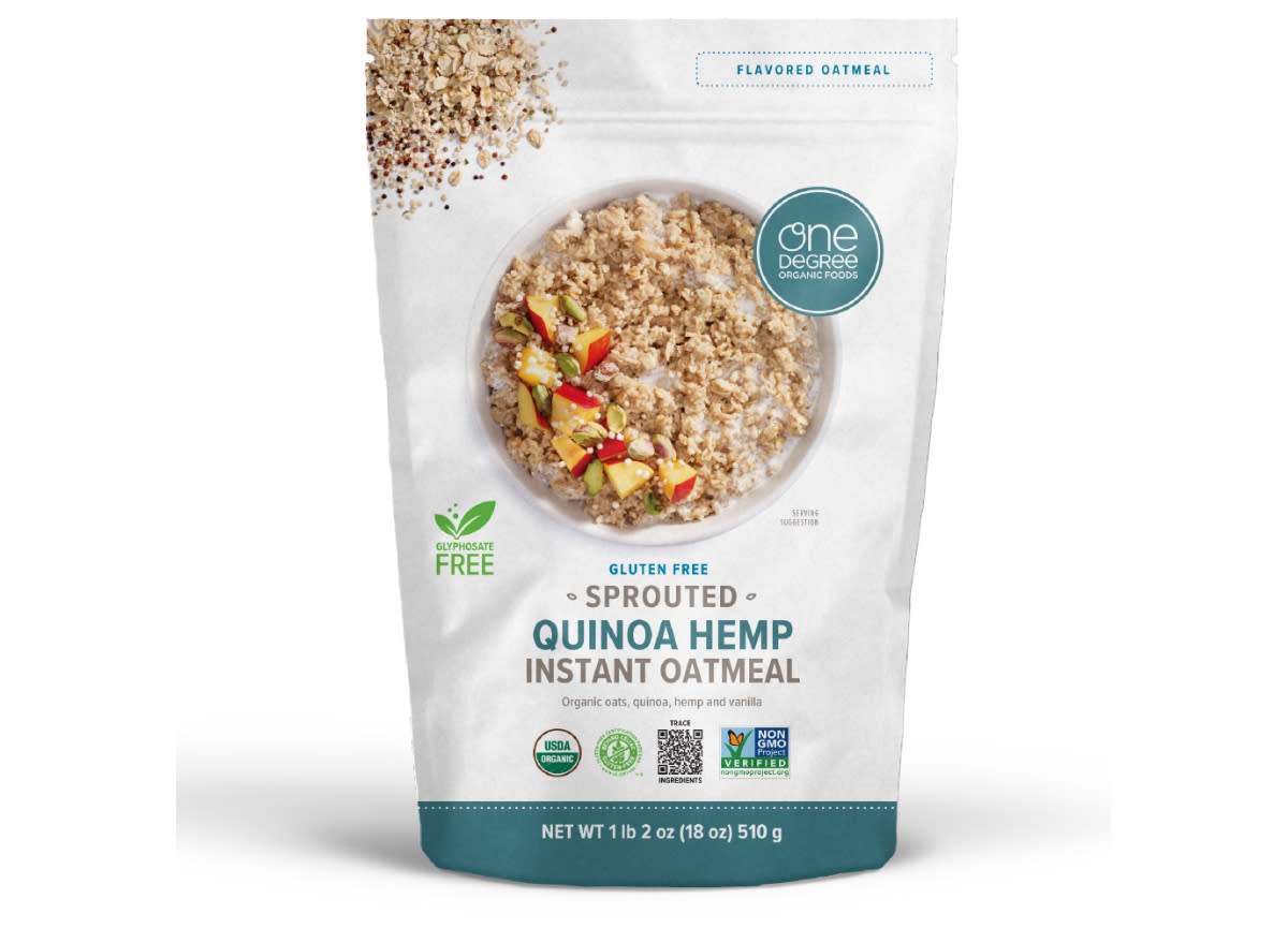 one degree sprouted quinoa hemp instant oatmeal