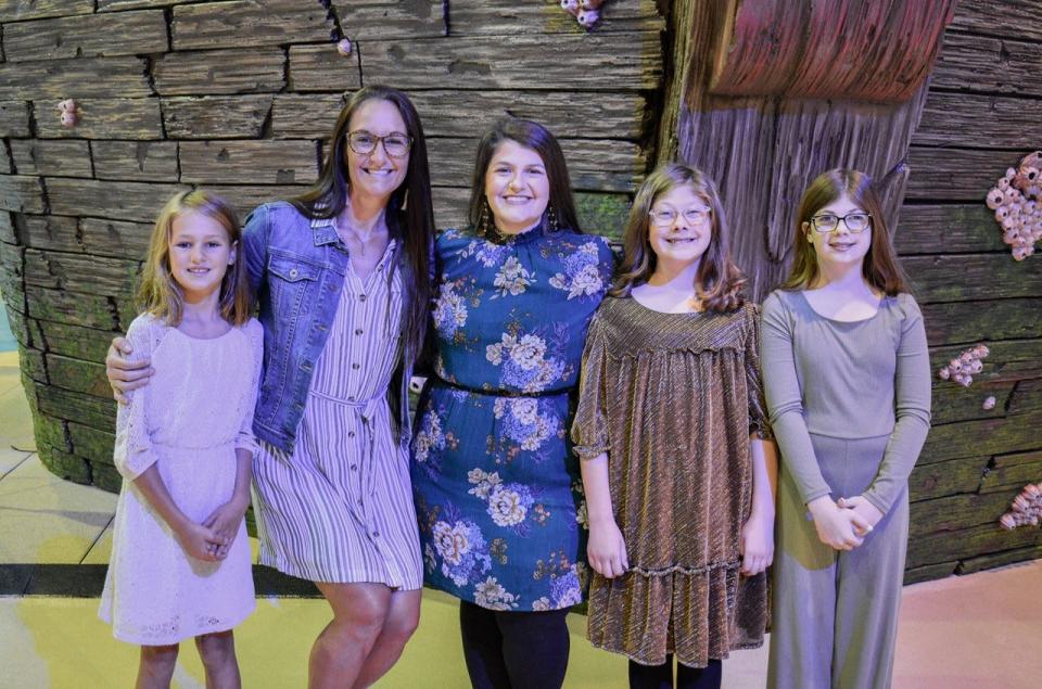 On Saturday, Oct. 14, Grace Community Church will host the Crazy Hair Tour, a fun event for tweens ages 7 to 12 that will give the girls tools to face the teen years with confidence. Among the attendees will be, from left, Ruthie Hudson, Dana Hudson, Amanda Chaney, Elise Chaney and Amelia Chaney.