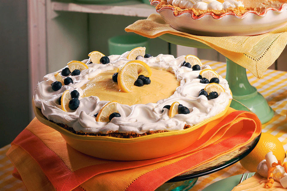 Lemon-Blueberry Cream Pie