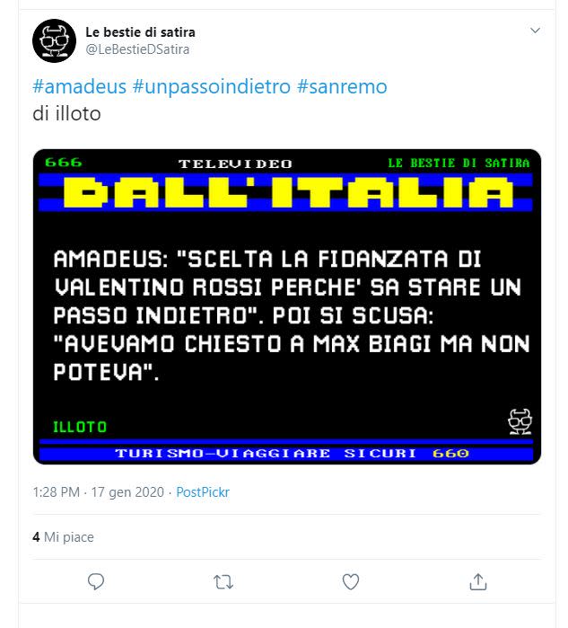 Mentre Amadeus rispedisce al mittente le accuse di sessismo, sui social impazzano i meme sullo scivolone del direttore artistico di Sanremo. Ecco una carrellata sui più divertenti (Twitter)