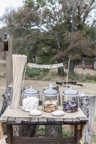 You Can Set Up A S’mores Stand Just be careful not to drip any of that delish gooey marshmallowly chocolate goodness on your dress. 