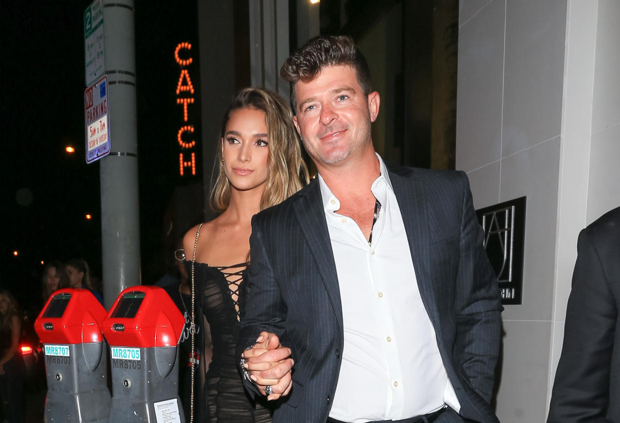 Robin Thicke’s girlfriend is pregnant, and the baby’s due date has a super sweet meaning