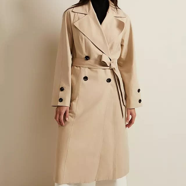 Phase Eight Button Detail Trench Coat