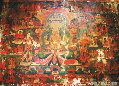 唯色指，將被淹沒的寺院，藏有數百年歷史的珍貴佛教藝術壁畫。    （唯色 facebook 圖片）