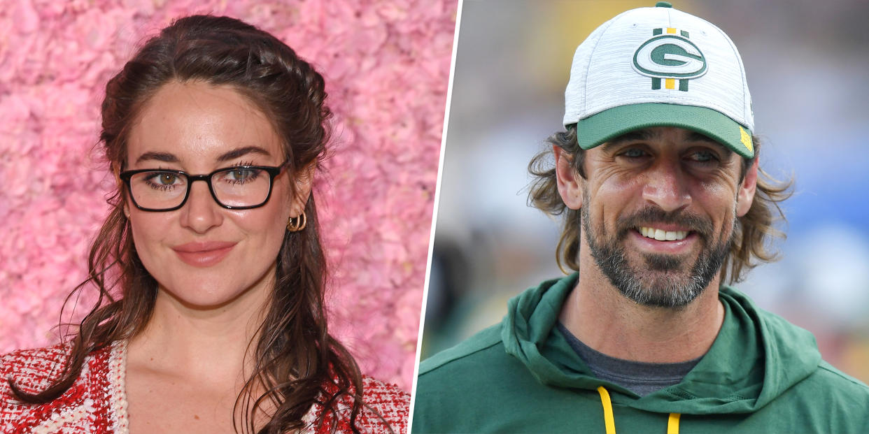 Shailene Woodley, Aaron Rodgers (Getty Images)