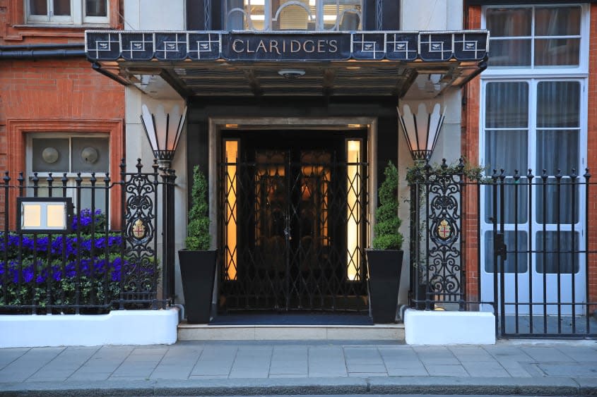 The entrance to Claridge's