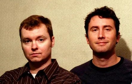 Robert Rogan (left) and Brian Weeks of longtime Wilmington indie rock band Summer Set, circa 2005.