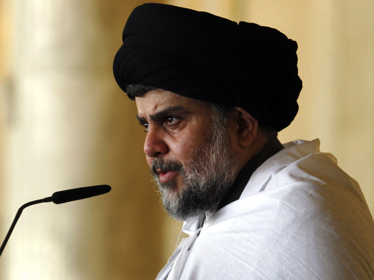 The Shia cleric and warlord is calling for all militias to be disbanded in Iraq: AFP/Getty Images