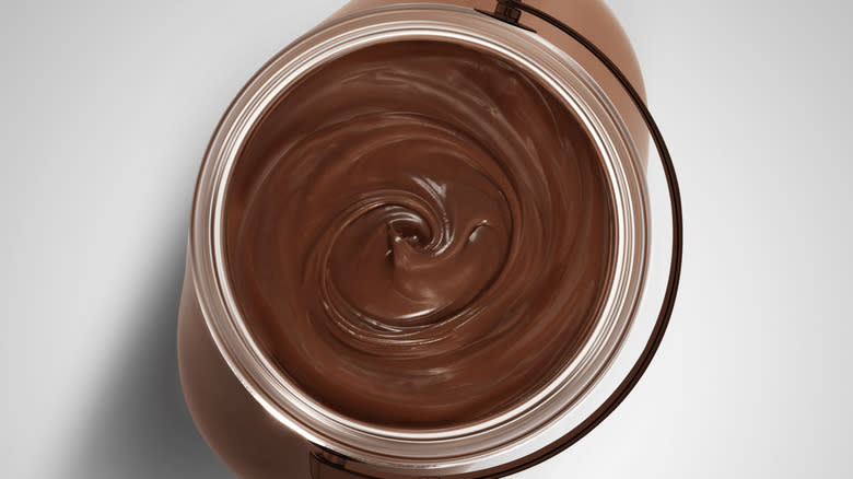 jar of hazelnut spread