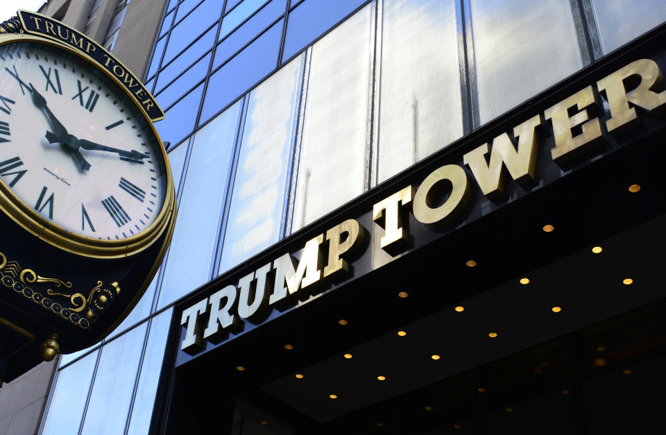 The public Fifth Avenue entrance to Trump Tower on Fifth Avenue in Midtown Manhattan, New York, New York. | Robert Alexander—Getty Images