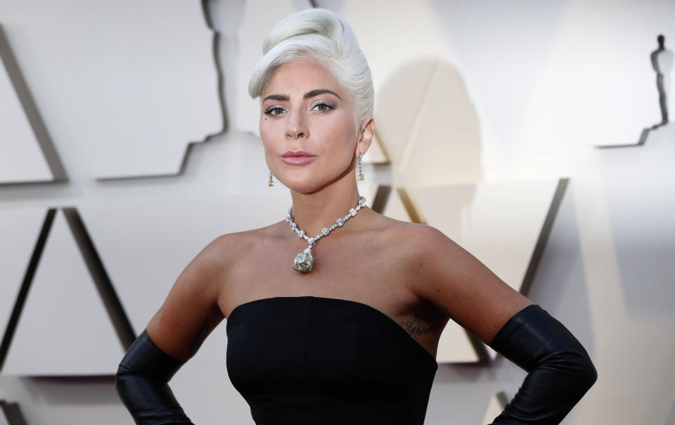 Oscars Arrivals - Red Carpet - Hollywood, Los Angeles, California, U.S., February 24, 2019. Lady Gaga arrives wearing Alexander McQueen. REUTERS/Mario Anzuoni