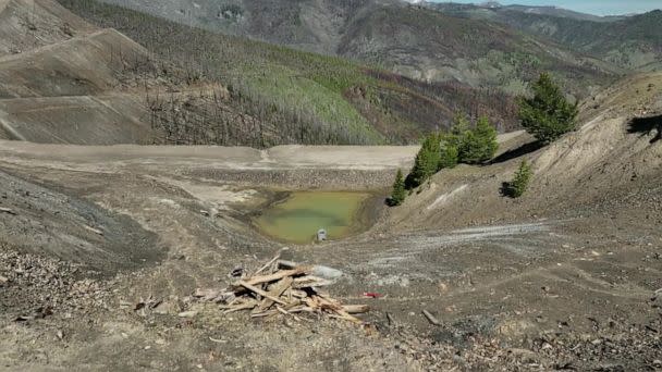 PHOTO: In the early 90s, the federal government shut down the Blackbird mining operation after it discovered the local water and ground supply was polluted. (ABC News)