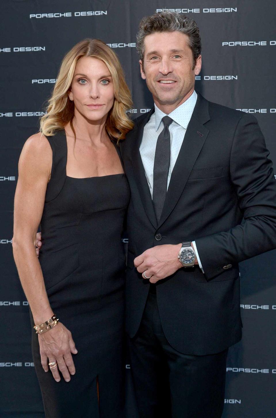 Patrick Dempsey (R) and makeup artist Jillian Dempsey attend the Porsche Design Celebrates Festival of Watches on September 14, 2014 in Beverly Hills, California