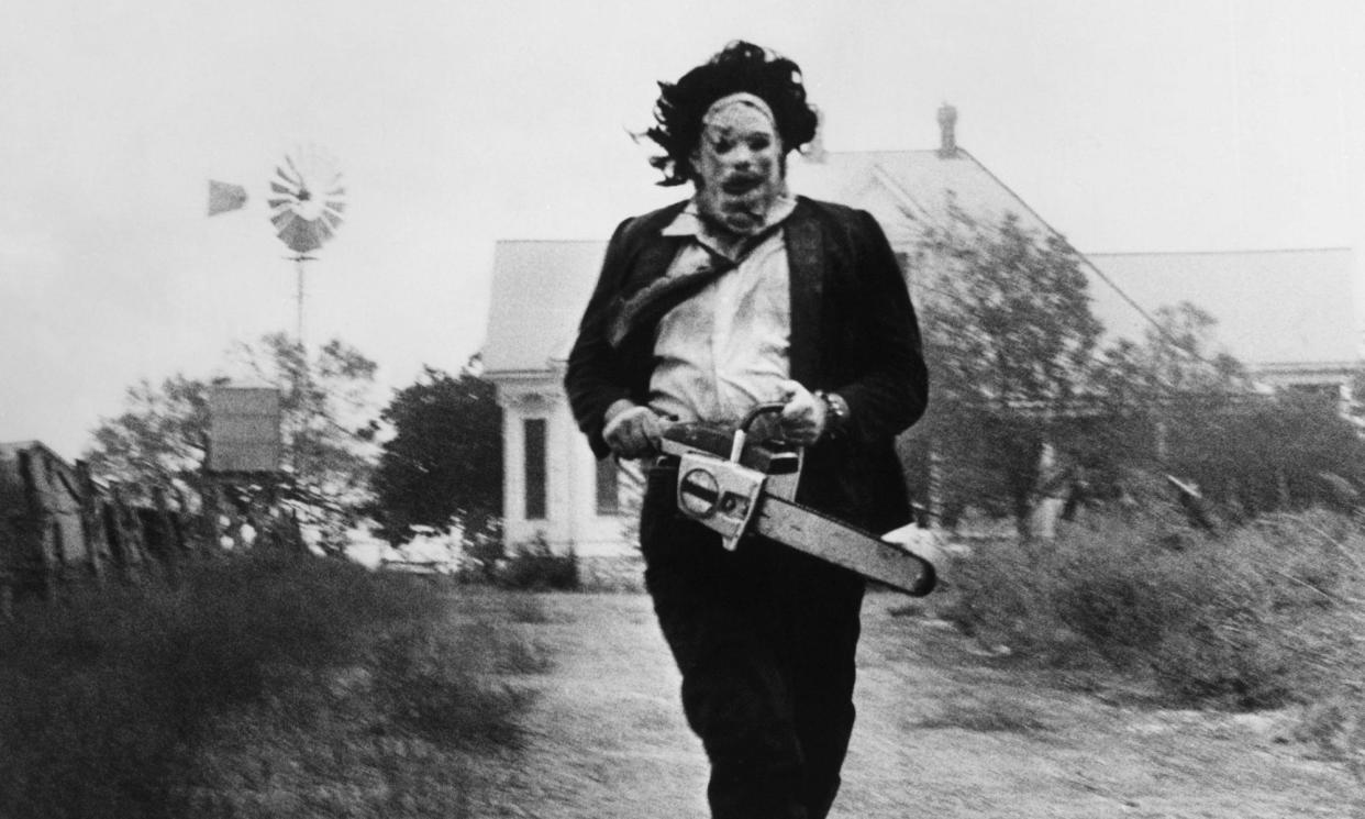 <span>Gunnar Hansen in The Texas Chain Saw Massacre.</span><span>Photograph: Everett Collection Inc/Alamy</span>