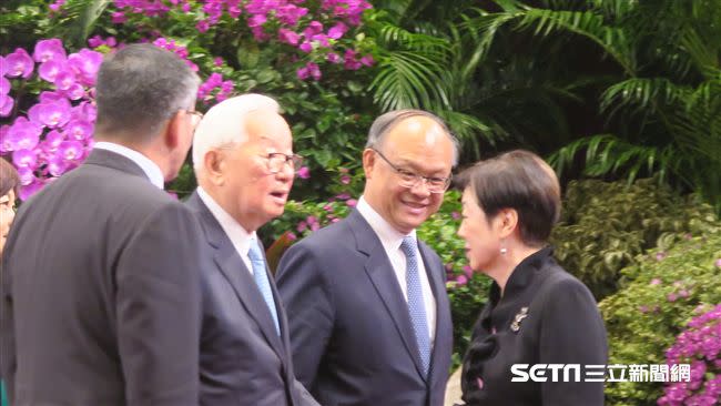 台積電創辦人張忠謀與夫人張淑芬。（圖／記者盧素梅攝）