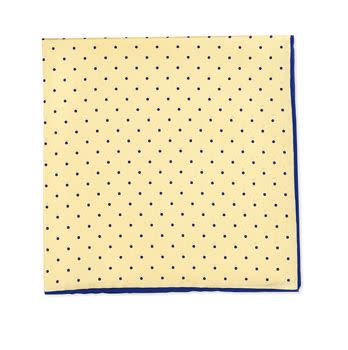 <a href="http://www.neimanmarcus.com/Neiman-Marcus-Dot-Print-Pocket-Square-Yellow-Navy-/prod169710108___/p.prod?icid=&searchType=MAIN&rte=%252Fcategory.service%253FNtt%253Dpocket%252Bsquare%2526pageSize%253D120%2526No%253D0%2526refinements%253D&eItemId=prod169710108&cmCat=search" target="_blank">Neiman Marcus Dot-Print Pocket Square, Yellow/Navy</a>, $55