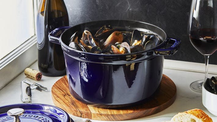 Staub's deeper version of its classic cocotte is perfect for stews, soups and soufflés.