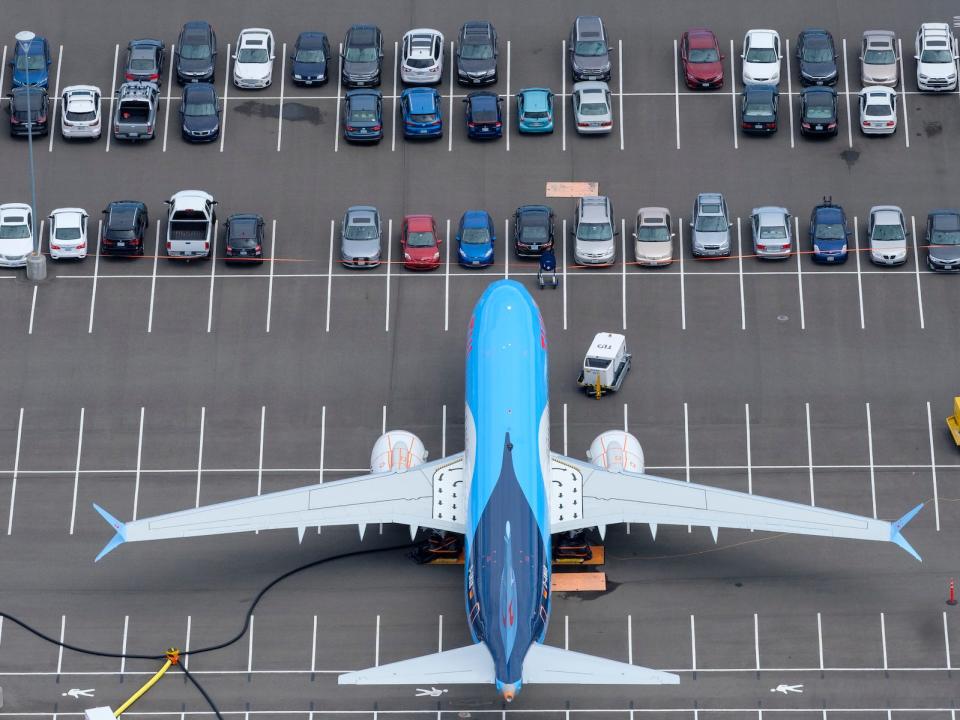 Boeing 737 Max car park