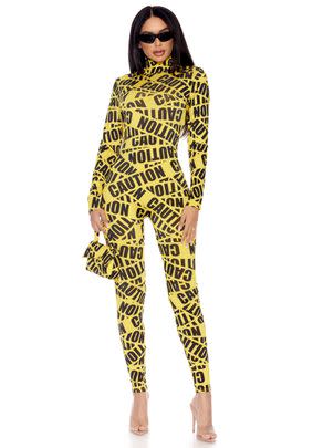 Sexy Caution Tape Costume