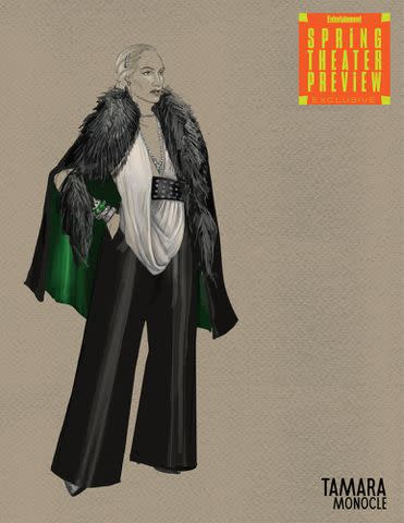 <p>Illustrations by Bee Gable, David Hyman and Paloma Young</p> 'Lempicka' costume sketches