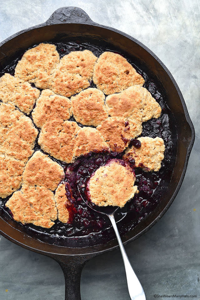 Blueberry Cobbler with Biscuits