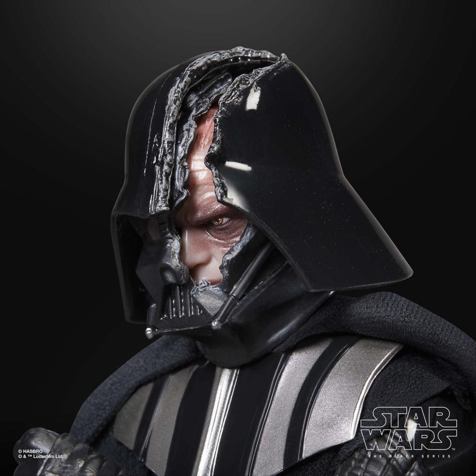 Star Wars The Black Series Darth Vader (Duel's End) action figure on a dark background