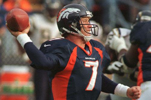Denver Broncos quarterback John Elway