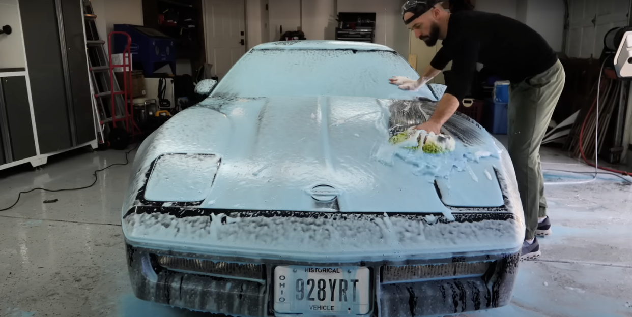 stauffer garage 1984 chevrolet corvette detail