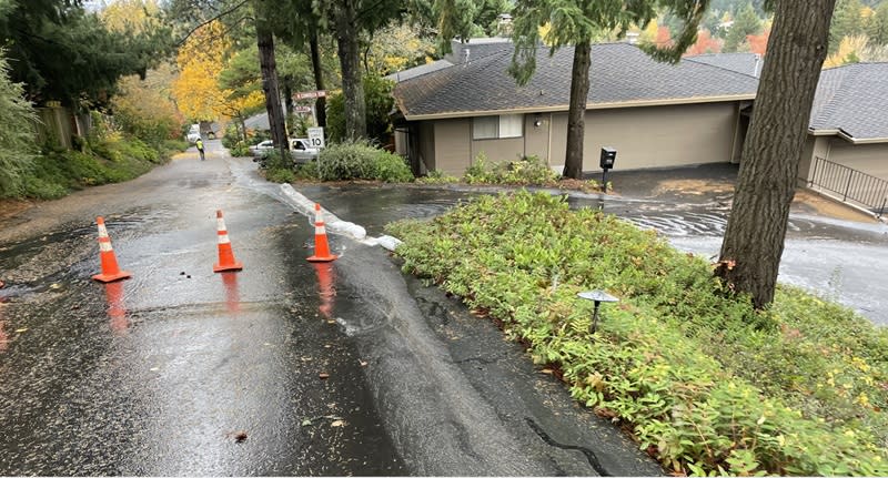 A broken water main in November 2023 significantly damaged the Lake Oswego house of Gary Vuchinich and his wife. (Courtesy: Gary Vuchinich)