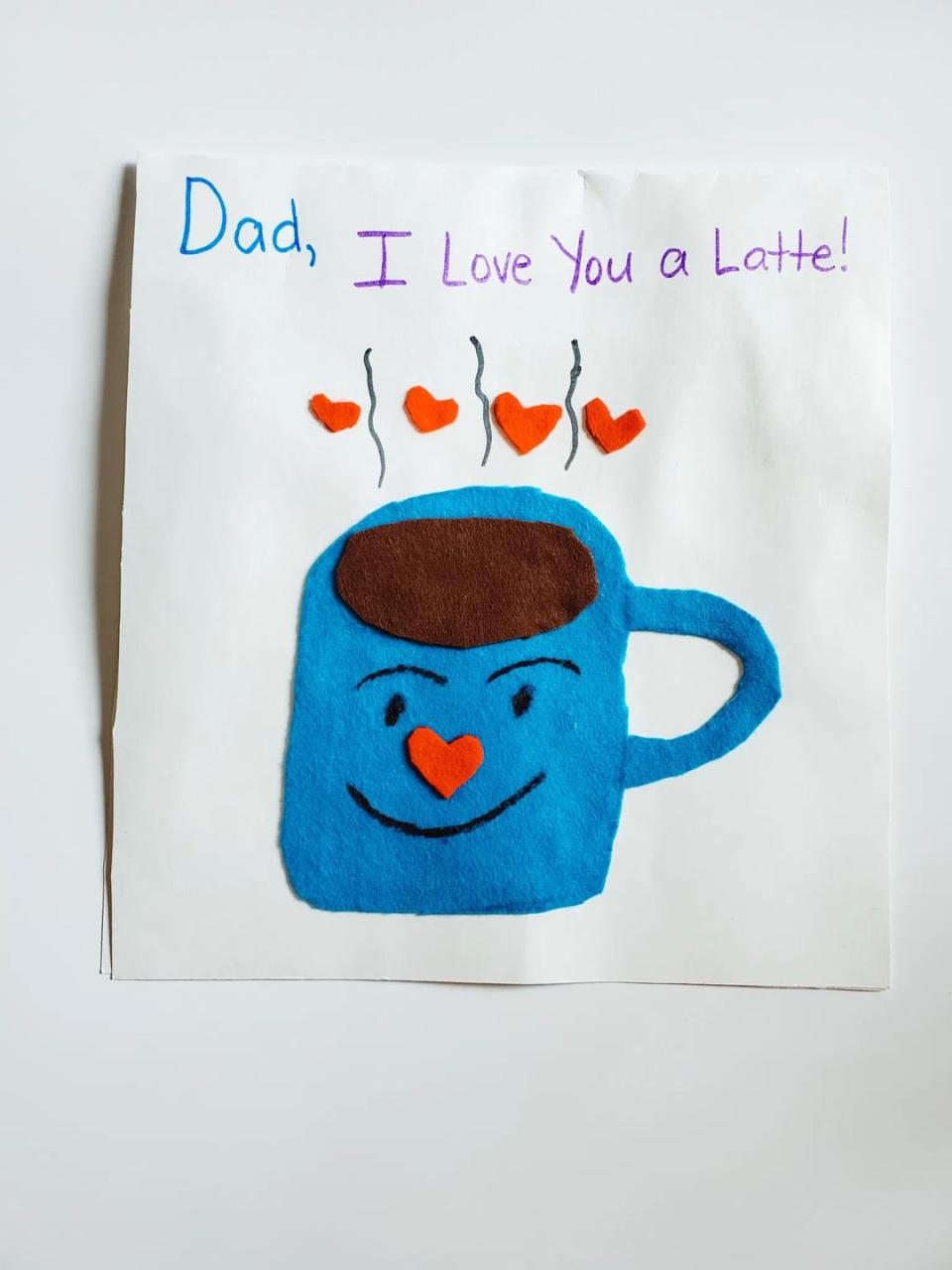 i love you a latte diy fathers day cards