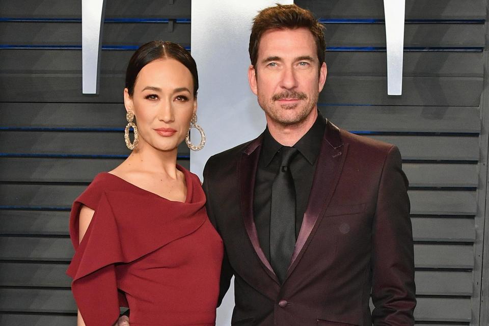 Four years after the <em>American Horror Story</em> actor and <em>Designated Survivor </em>actress got engaged, the couple is going their separate ways, <a href="https://people.com/tv/dylan-mcdermott-maggie-q-split/" rel="nofollow noopener" target="_blank" data-ylk="slk:a source confirmed to PEOPLE in February;elm:context_link;itc:0;sec:content-canvas" class="link ">a source confirmed to PEOPLE in February</a>. They first sparked relationship rumors in fall 2014, when McDermott, 57, and Q, 39, were spotted <a href="https://www.facebook.com/CBSTVStalker/photos/a.332941656874485.1073741830.332813946887256/339933299508654/?type=1" rel="nofollow noopener" target="_blank" data-ylk="slk:getting cozy;elm:context_link;itc:0;sec:content-canvas" class="link ">getting cozy</a> while shopping in Brentwood. In October of that year, a show insider <a href="https://people.com/celebrity/dylan-mcdermott-dating-stalker-costar-maggie-q/" rel="nofollow noopener" target="_blank" data-ylk="slk:told PEOPLE;elm:context_link;itc:0;sec:content-canvas" class="link ">told PEOPLE</a> that the <em>Stalker</em>castmates were romantically involved. Just months later, the pair was engaged — he proposed after seven weeks — and Q was sporting a <a href="https://people.com/style/is-this-maggie-qs-engagement-ring-if-so-way-to-go-dylan-mcdermott/" rel="nofollow noopener" target="_blank" data-ylk="slk:massive diamond;elm:context_link;itc:0;sec:content-canvas" class="link ">massive diamond</a> on her ring finger.