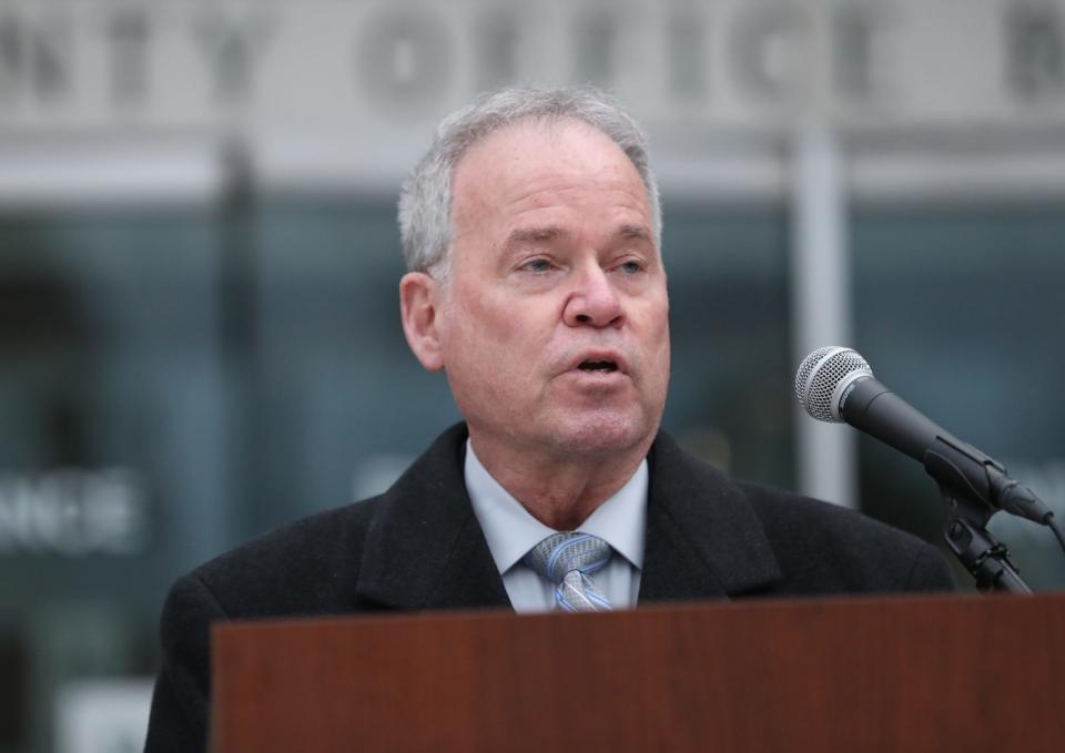 Rockland County Executive Ed Day used his State of the County speech Tuesday to discuss the county?s economic and social progress.
 John Meore/The Journal News
Ed Day is pictured in a March 2021 file photo.