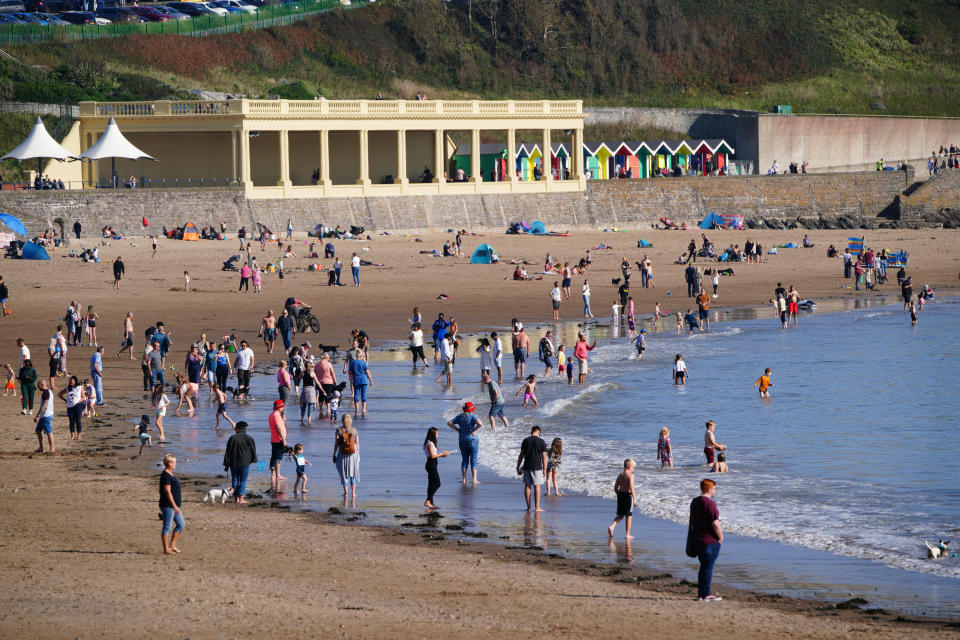 The warm weekend weather was the last of Britain's Indian Summer. (Getty)