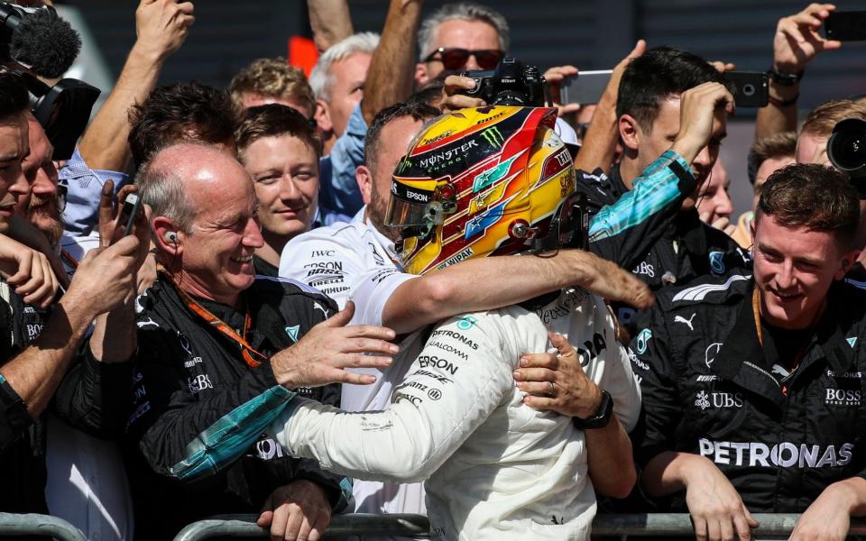 Hamilton led from start to finish at Monza in a powerful display - EPA