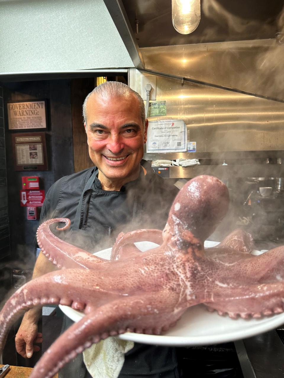 Vittorio Lanni and his oversized octopus