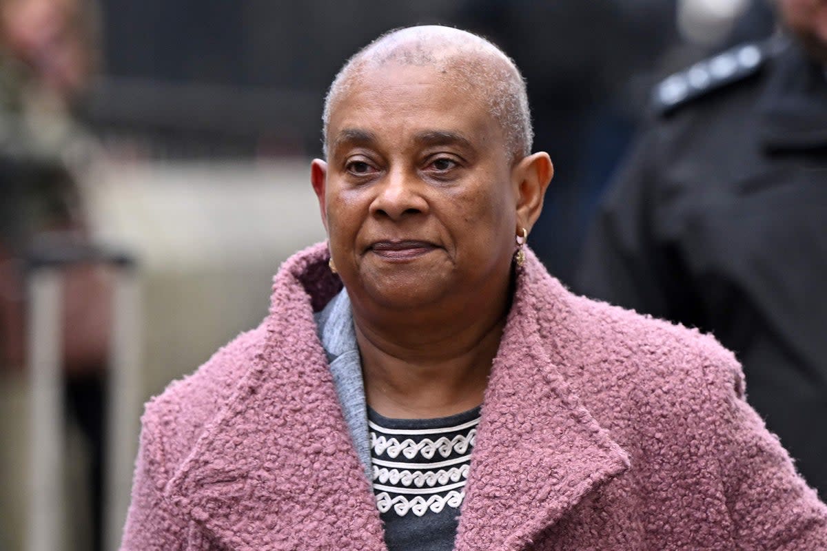 Doreen Lawrence, mother of murdered Stephen Lawrence, leaves from the Royal Courts of Justice on Monday (AFP)