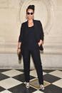 <p>Alicia Keys worked a black tailored suit. <i>[Photo: Getty]</i> </p>