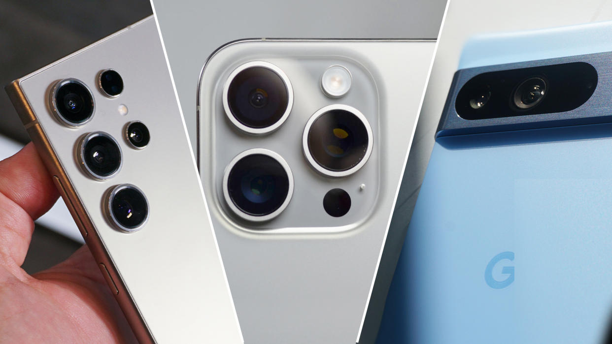  Samsung Galaxy S24 Ultra vs Apple iPhone 15 Pro Max vs Google Pixel 8 Pro. 