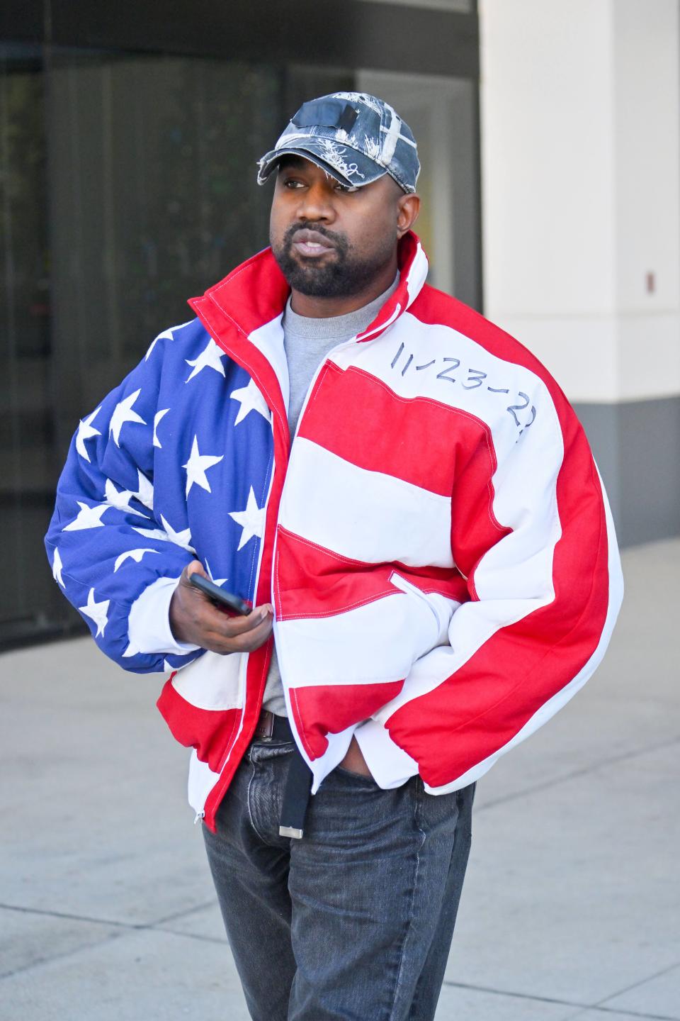 LOS ANGELES, CA – NOVEMBER 27: Kanye West is seen on November 27, 2022 in Los Angeles, California (Photo by MEGA/GC Images)