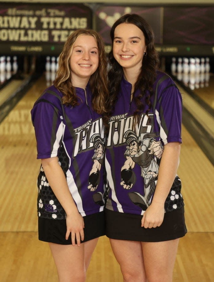 Triway's Addy Meshew (left) and Emma Yoder get their fourth crack at the state tournament this weekend.