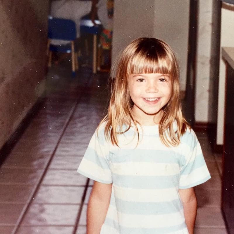 <p>No matter her age, Mandy was always photogenic. She quipped that this photo was proof she had always loved “a striped shirt and [bangs].” (Photo: Mandy Moore via <a rel="nofollow noopener" href="https://www.instagram.com/p/BHS_-mZgxjv/?taken-by=mandymooremm&hl=en" target="_blank" data-ylk="slk:Instagram;elm:context_link;itc:0;sec:content-canvas" class="link ">Instagram</a>) </p>