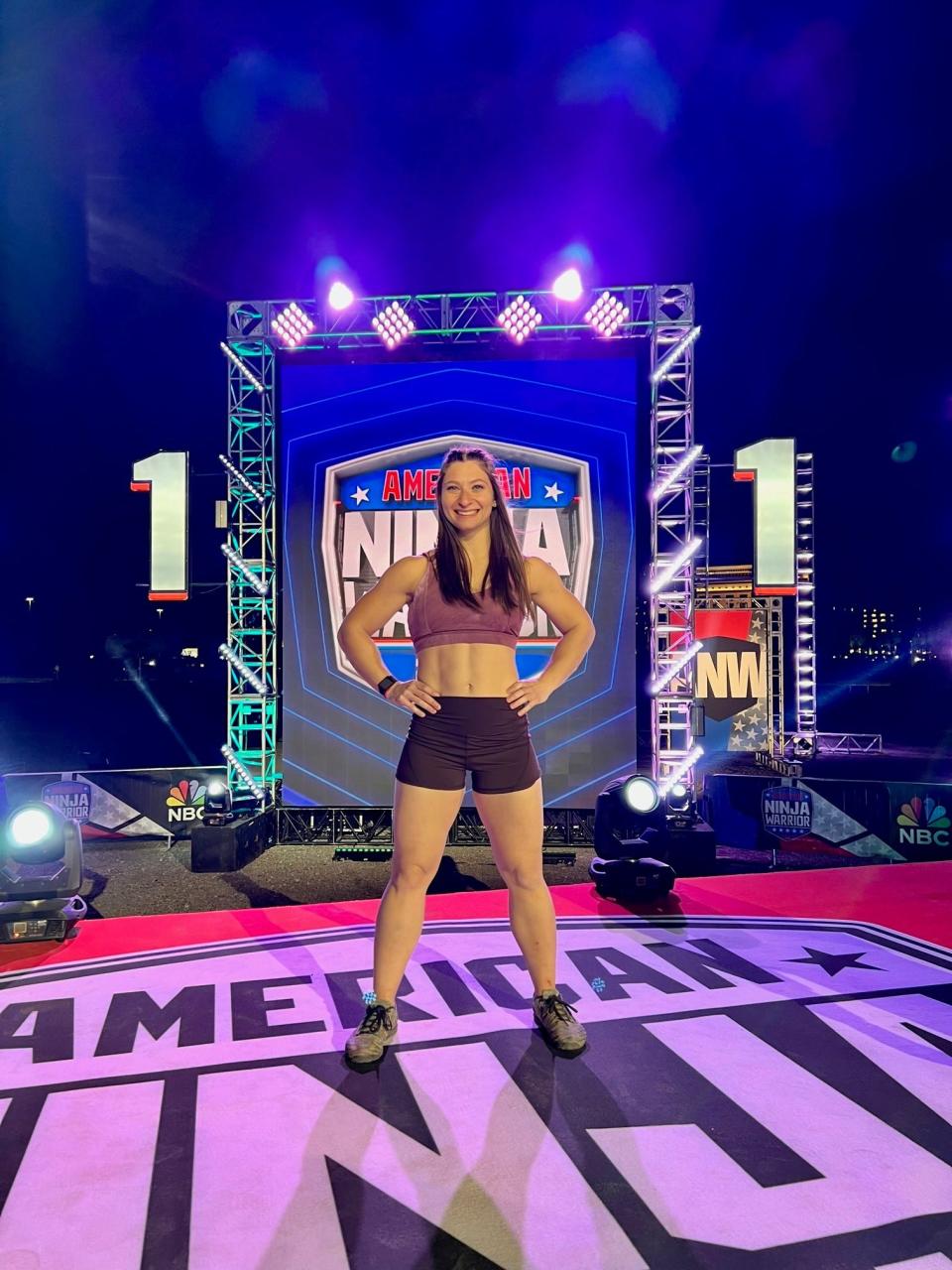 Rachel Degutz scored a spot in the "American Ninja Warrior" finals after completing the course and ringing the buzzer during her semifinals run.