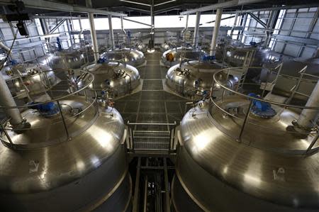 The Washback room is seen in the Diageo Roseisle distillery in Scotland March 20, 2014. REUTERS/Russell Cheyne