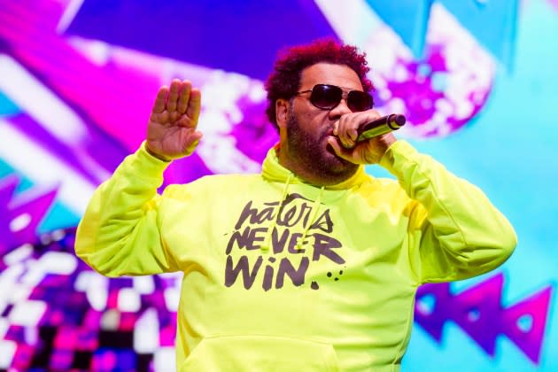 Fatman Scoop performs at The O2 Arena on March 11, 2020 in London, England.  - Credit: Ollie Millington/Redferns