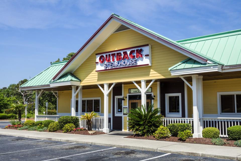 15) Outback Steakhouse