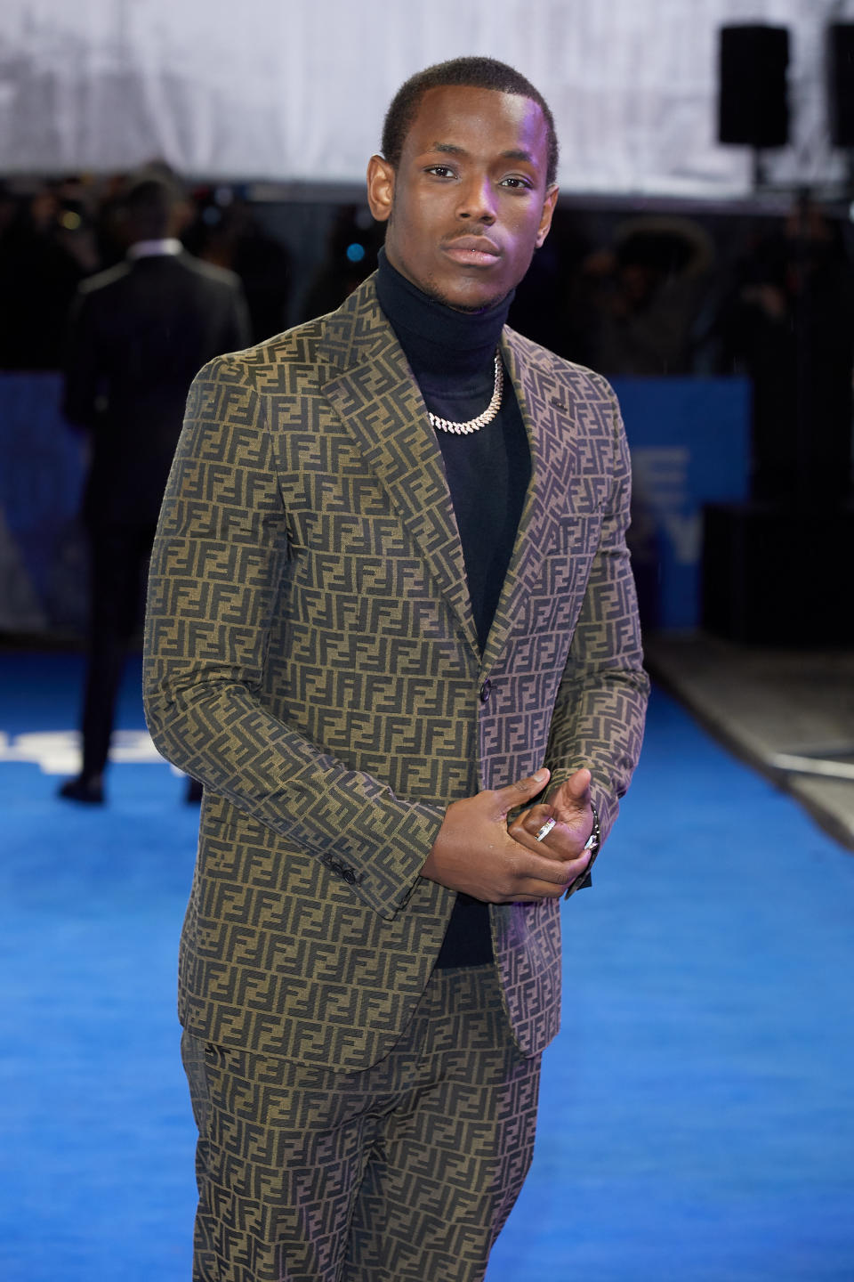 LONDON, ENGLAND - NOVEMBER 14: Micheal Ward attends the World Premiere of "Blue Story" at Curzon Cinema Mayfair on November 14, 2019 in London, England. (Photo by Tim P. Whitby/Getty Images for Paramount)