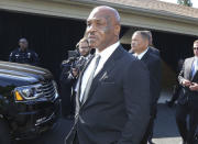 Pallbearer Mike Tyson leaves the funeral home to attend Muhammad Ali's memorial. REUTERS/Michael Clevenger/POOL